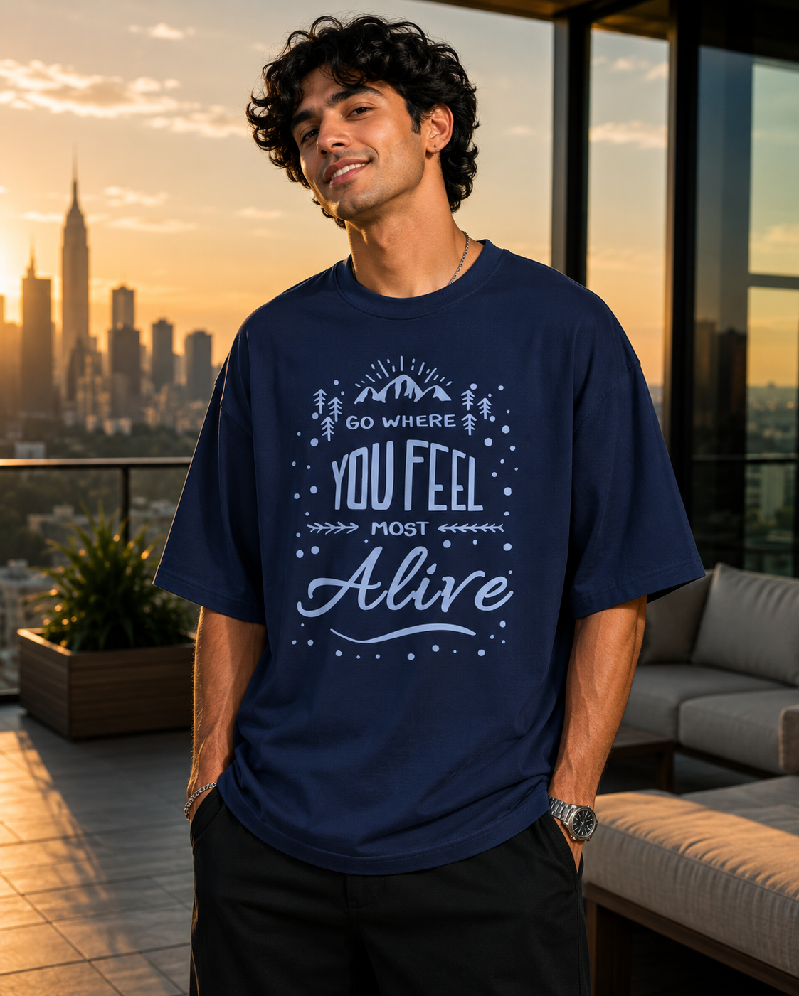 Where You Feel Alive Oversized T-Shirt