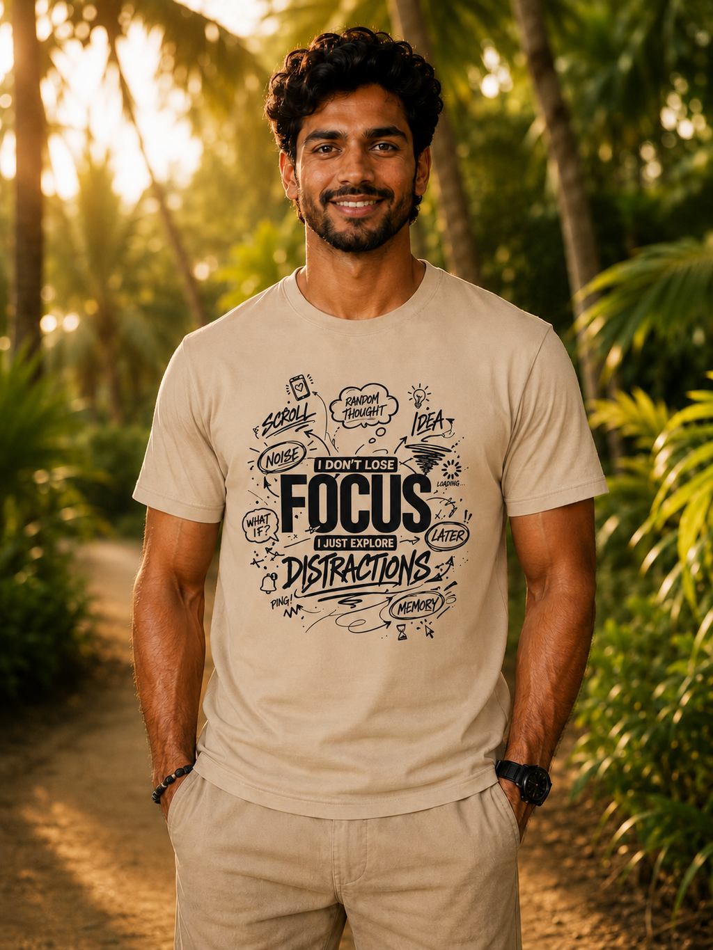 Exploring Distractions Regular Fit T-Shirt