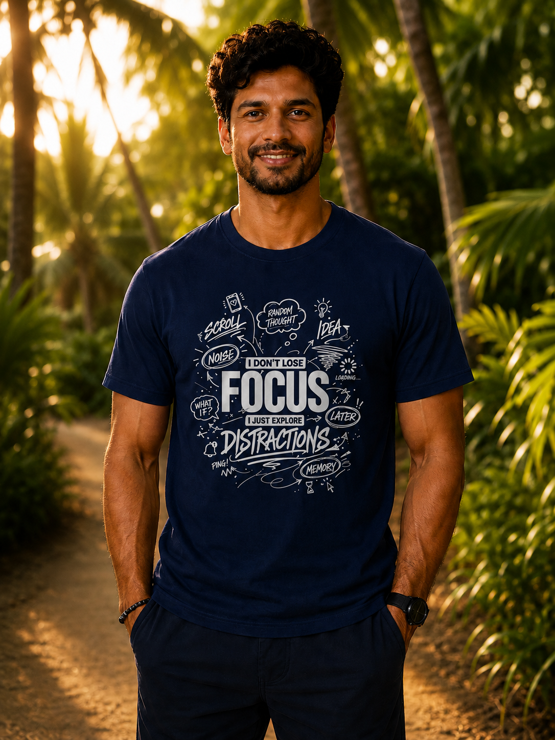 Exploring Distractions Regular Fit T-Shirt