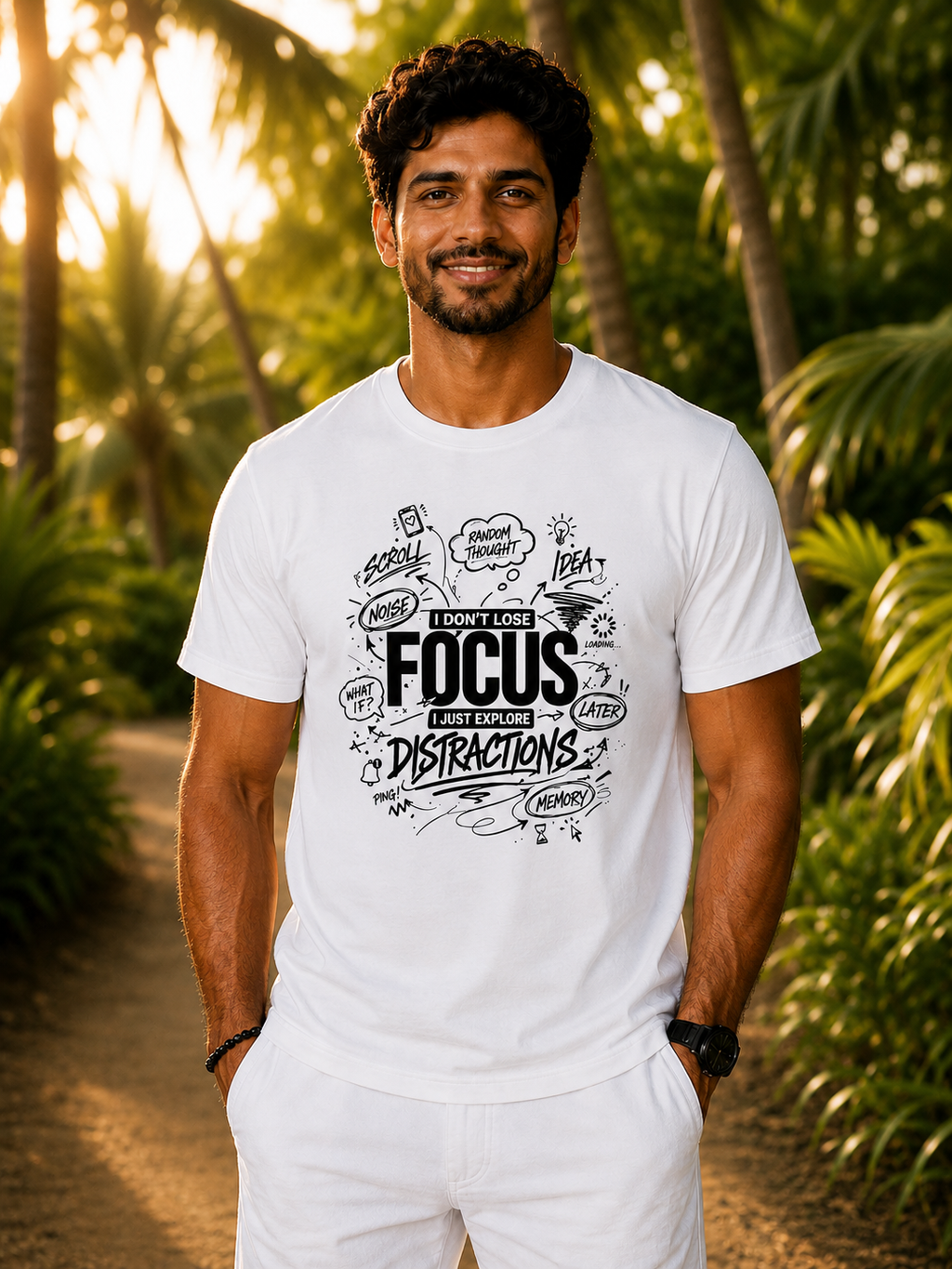 Exploring Distractions Regular Fit T-Shirt