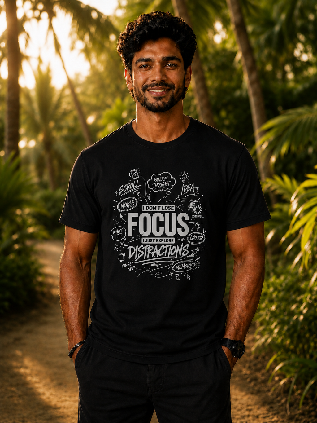 Exploring Distractions Regular Fit T-Shirt