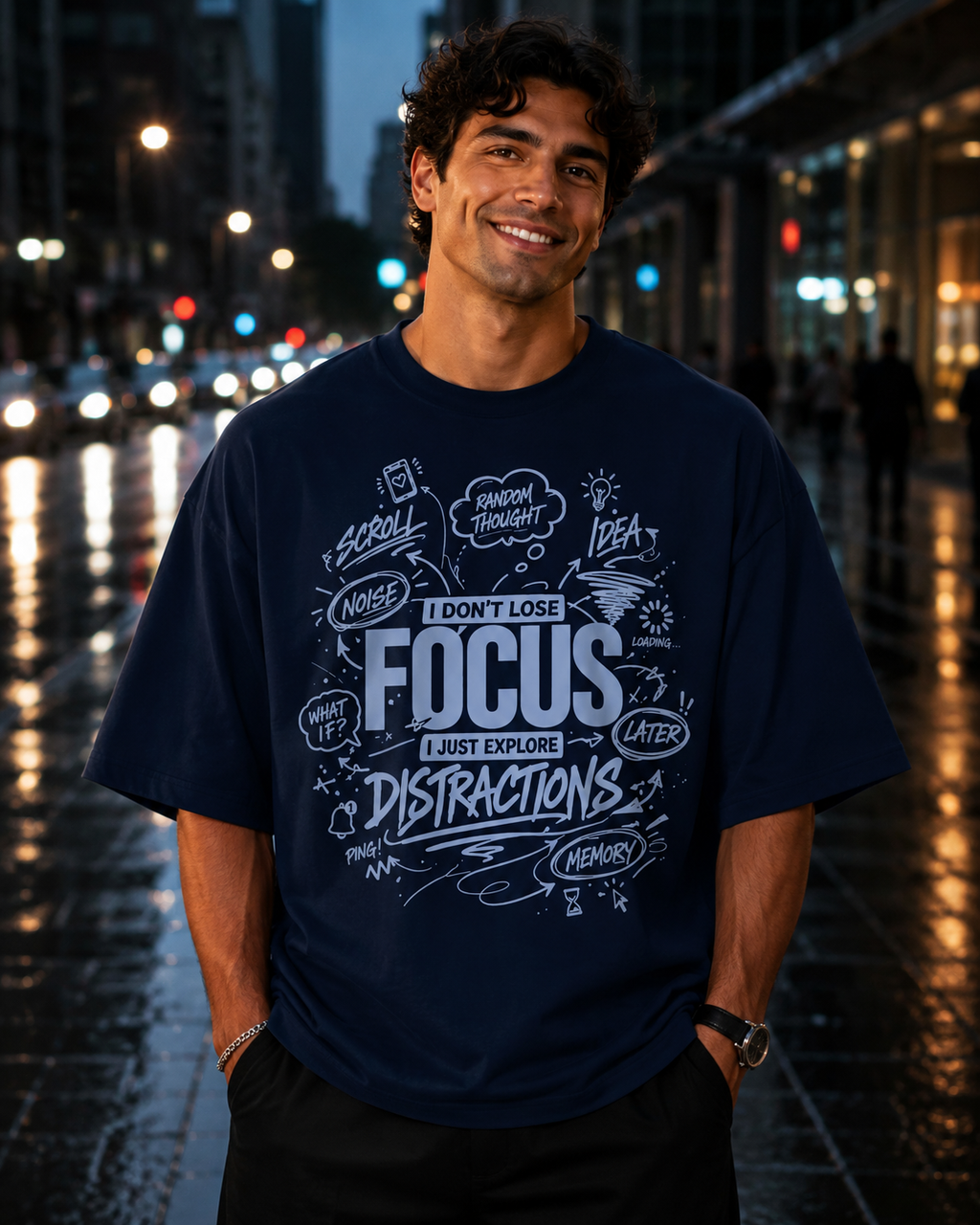 Exploring Distractions Oversized T-Shirt