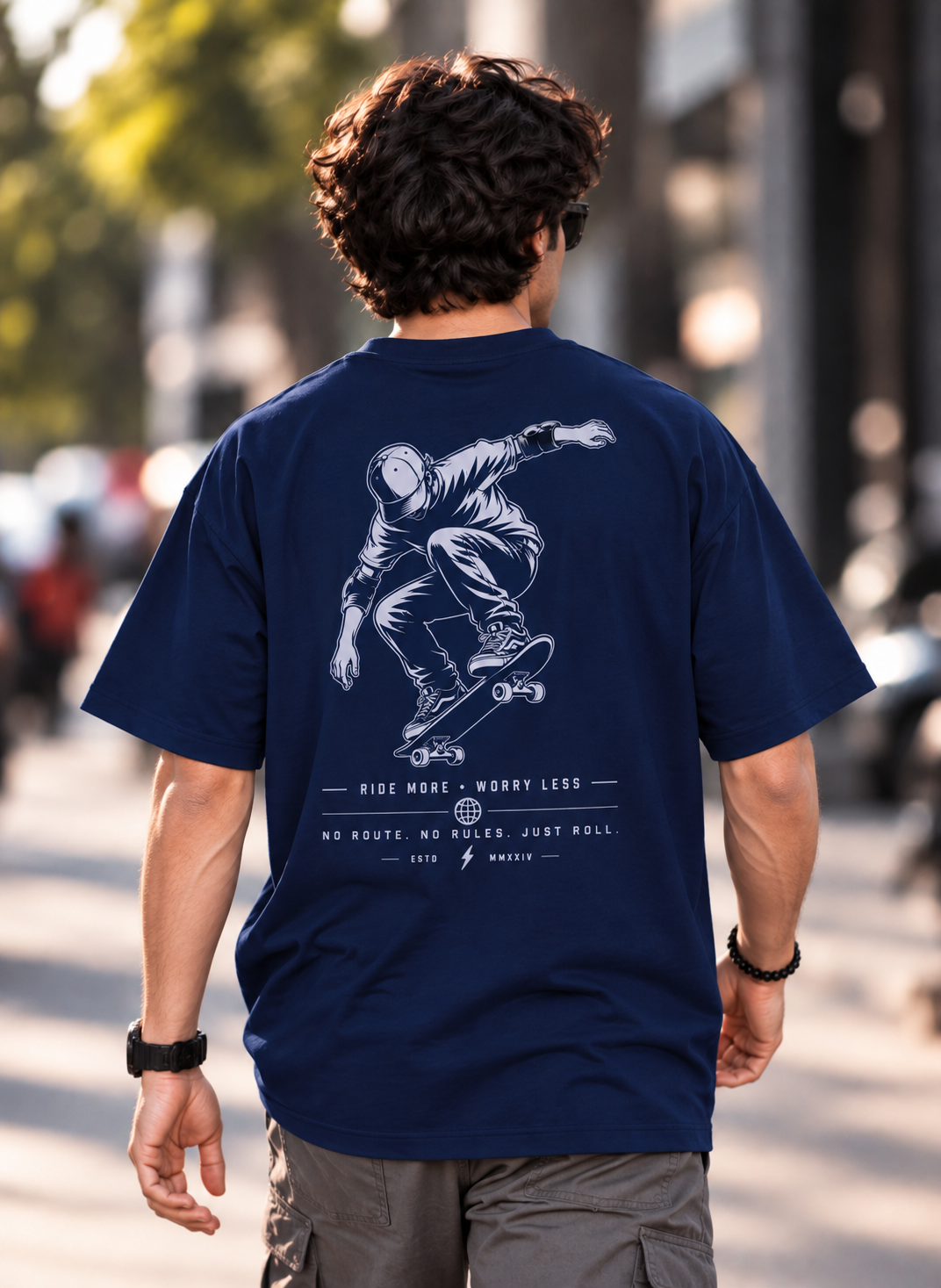 No Rules Just Roll Oversized T-shirt