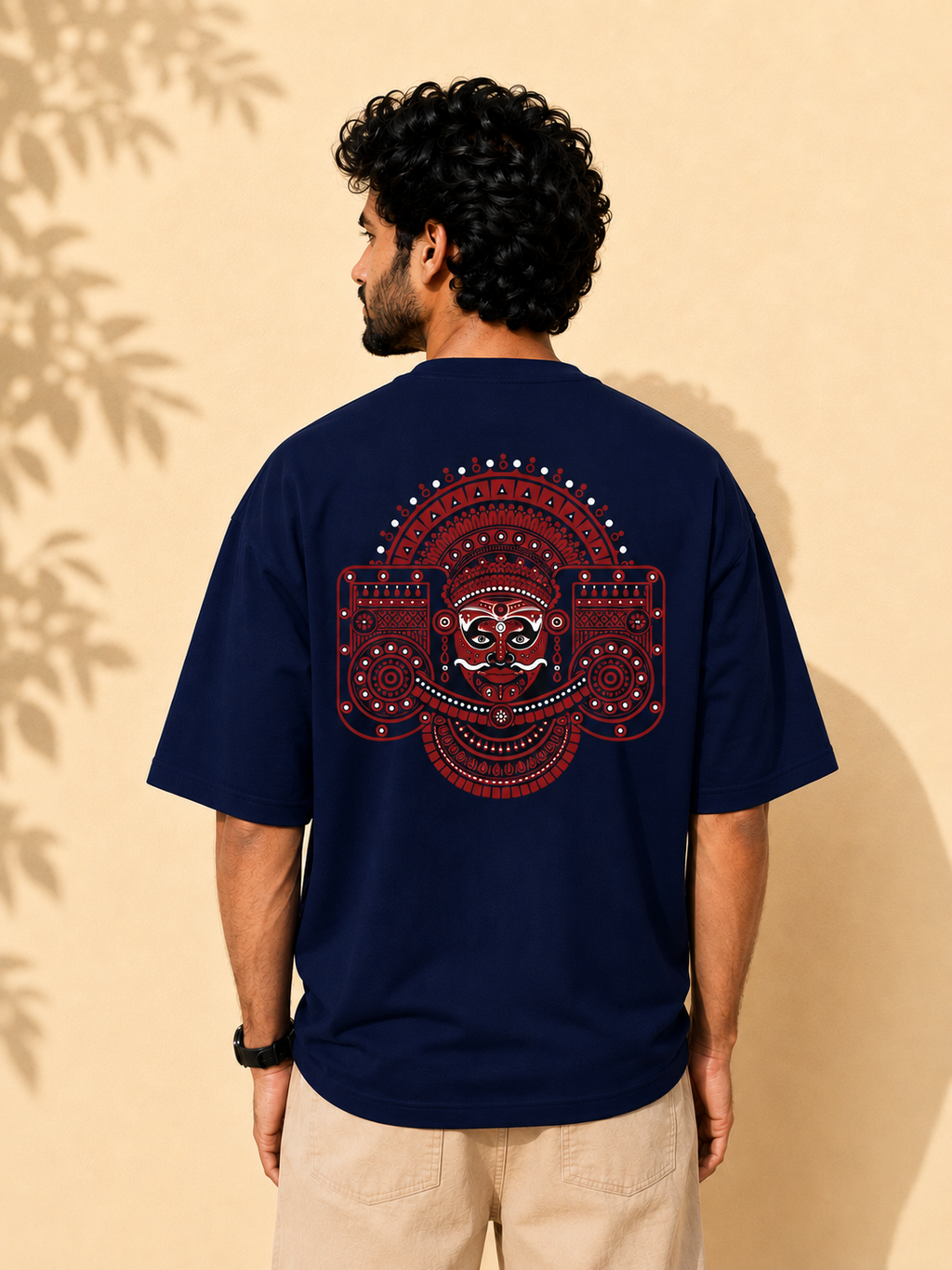 Theyyam Crest Oversized T-shirt