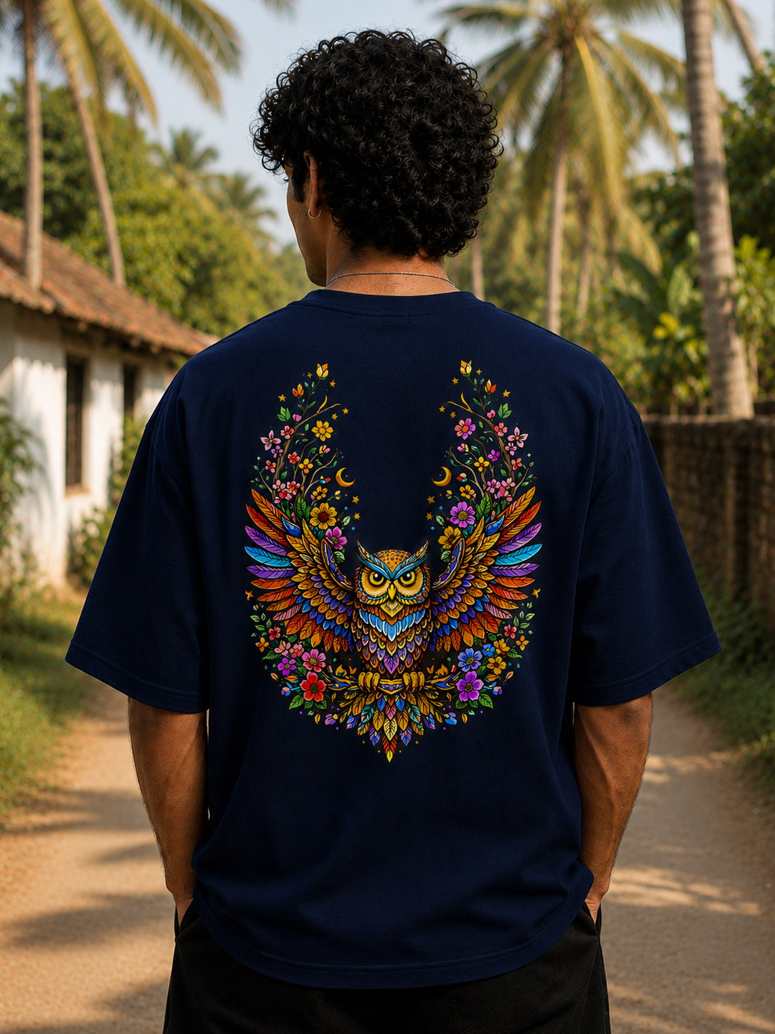Mystic Owl Oversized T-Shirt