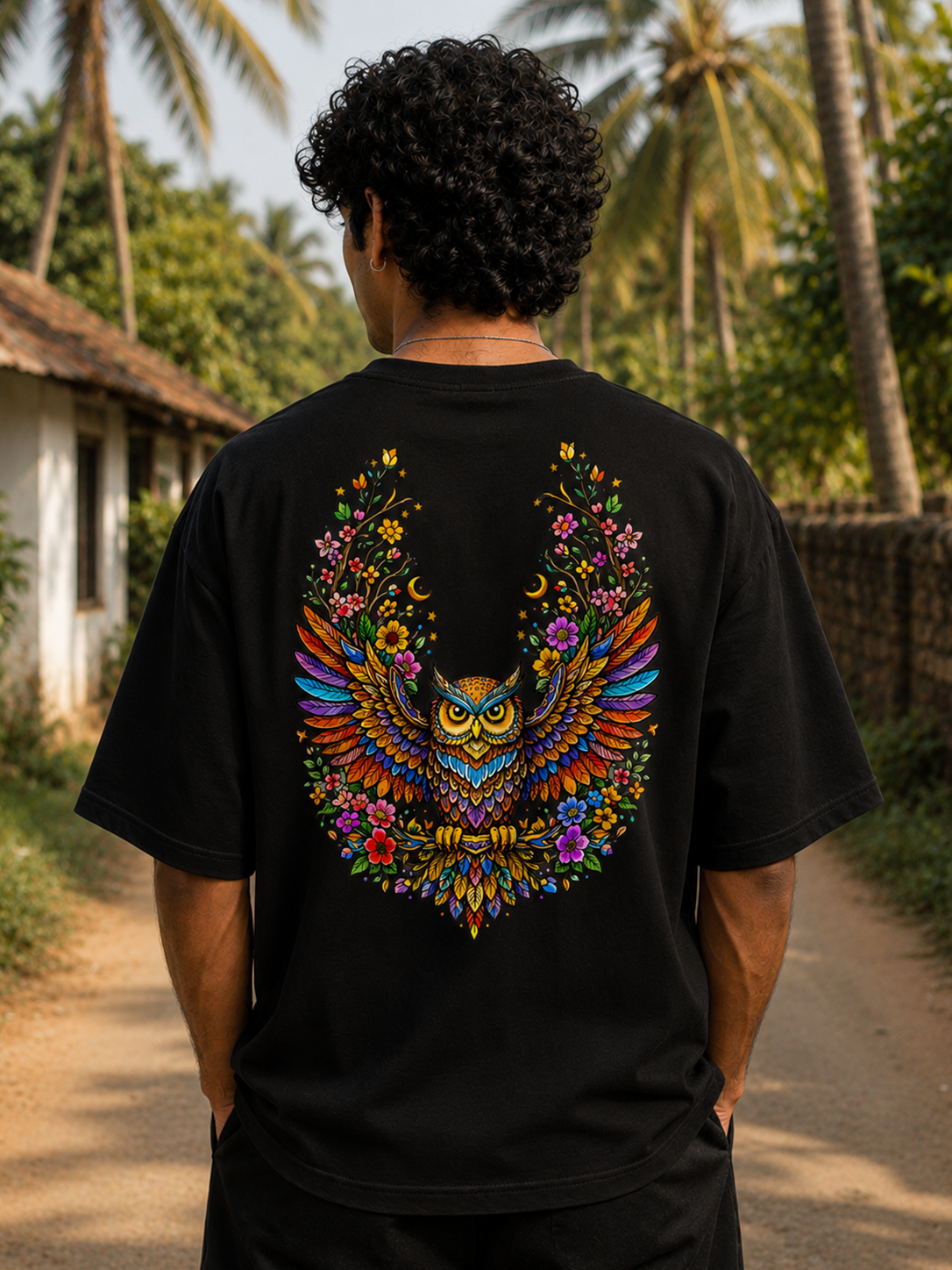 Mystic Owl Oversized T-Shirt