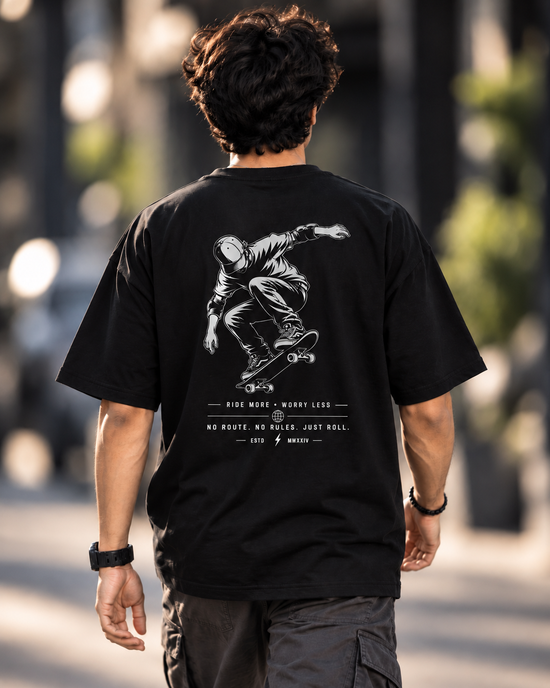 No Rules Just Roll Oversized T-shirt