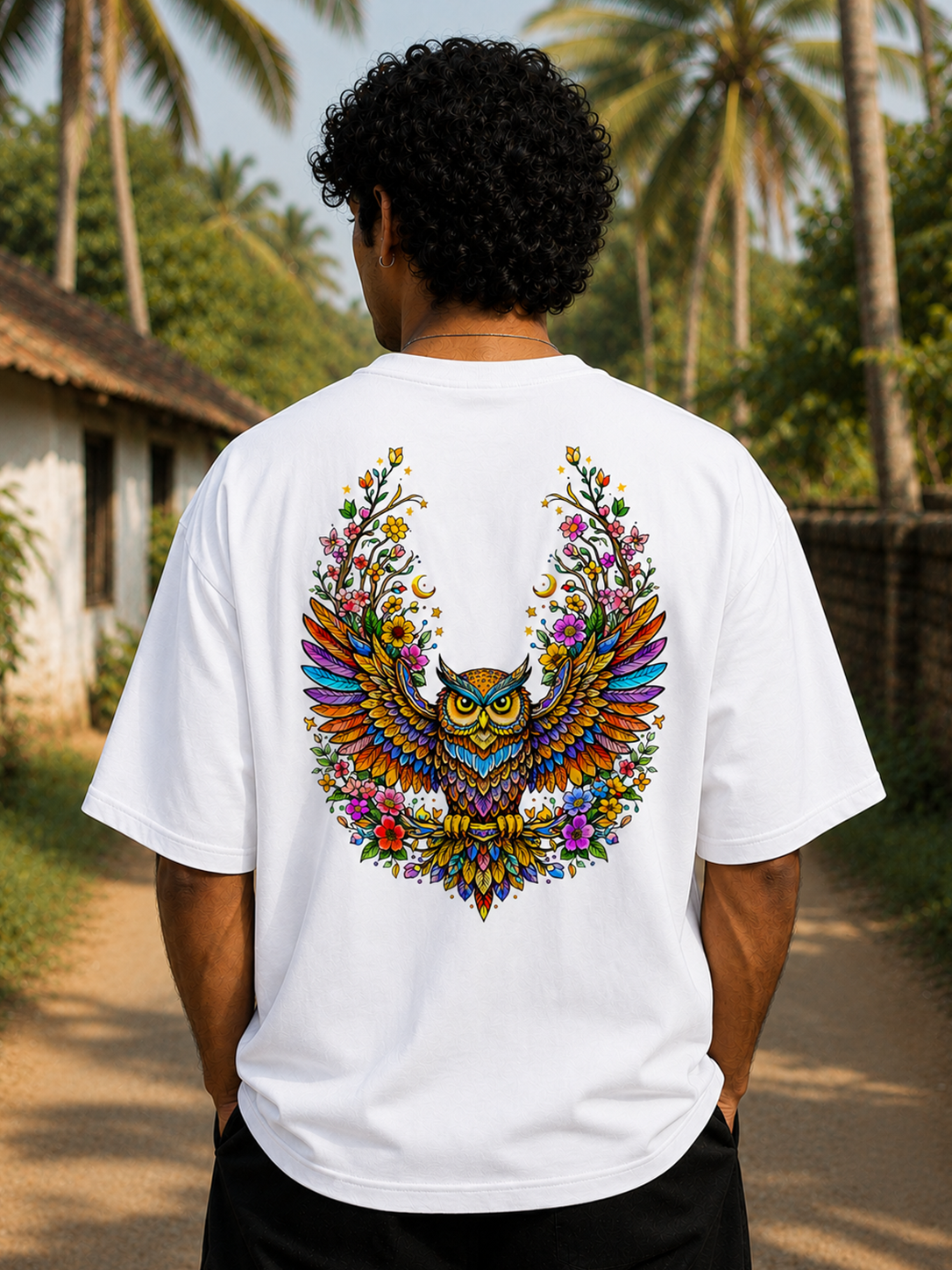 Mystic Owl Oversized T-Shirt