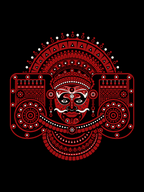 Theyyam Crest Oversized T-shirt