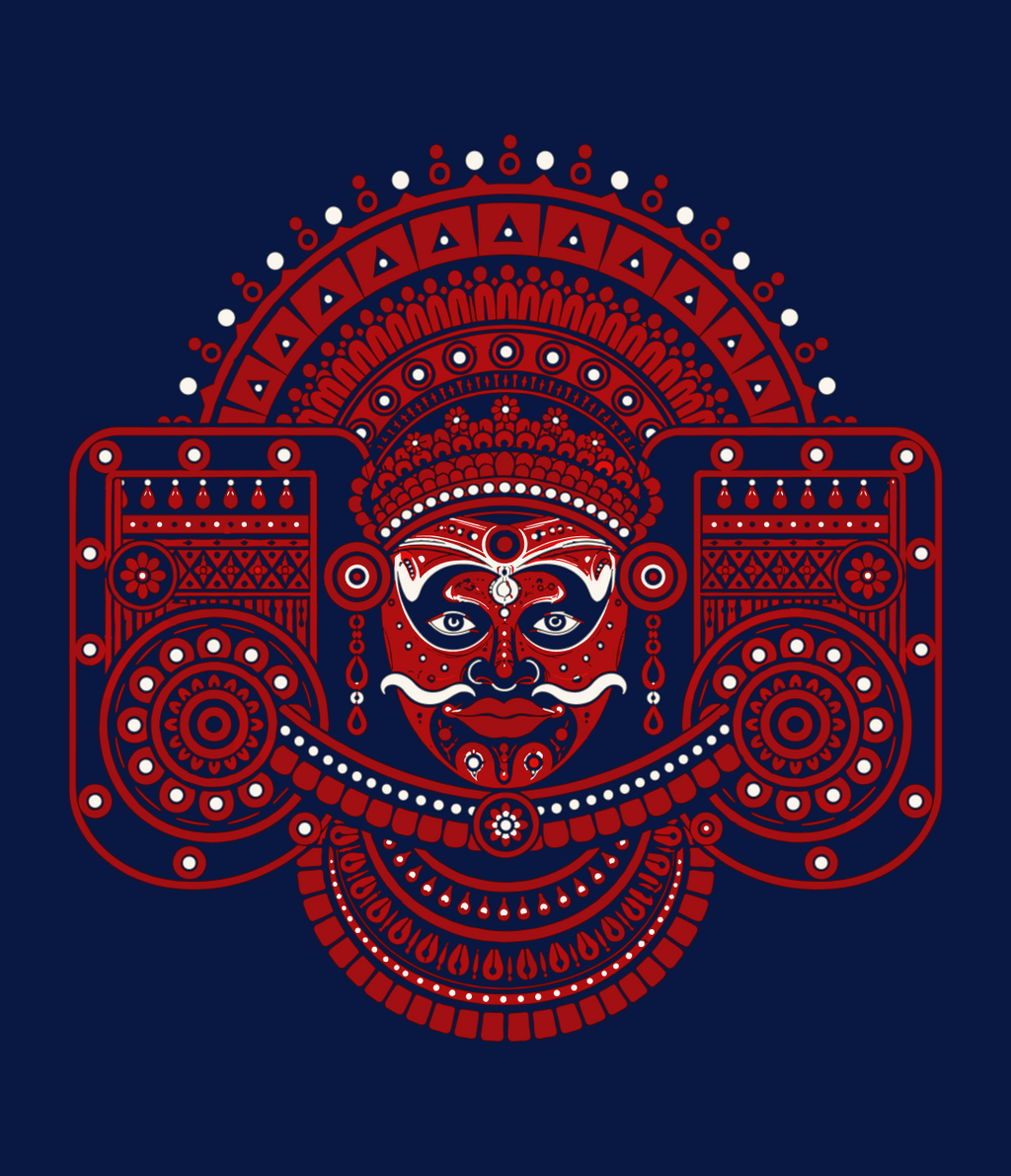 Theyyam Crest Oversized T-shirt