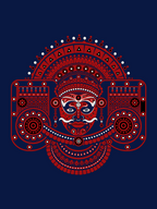 Theyyam Crest Oversized T-shirt