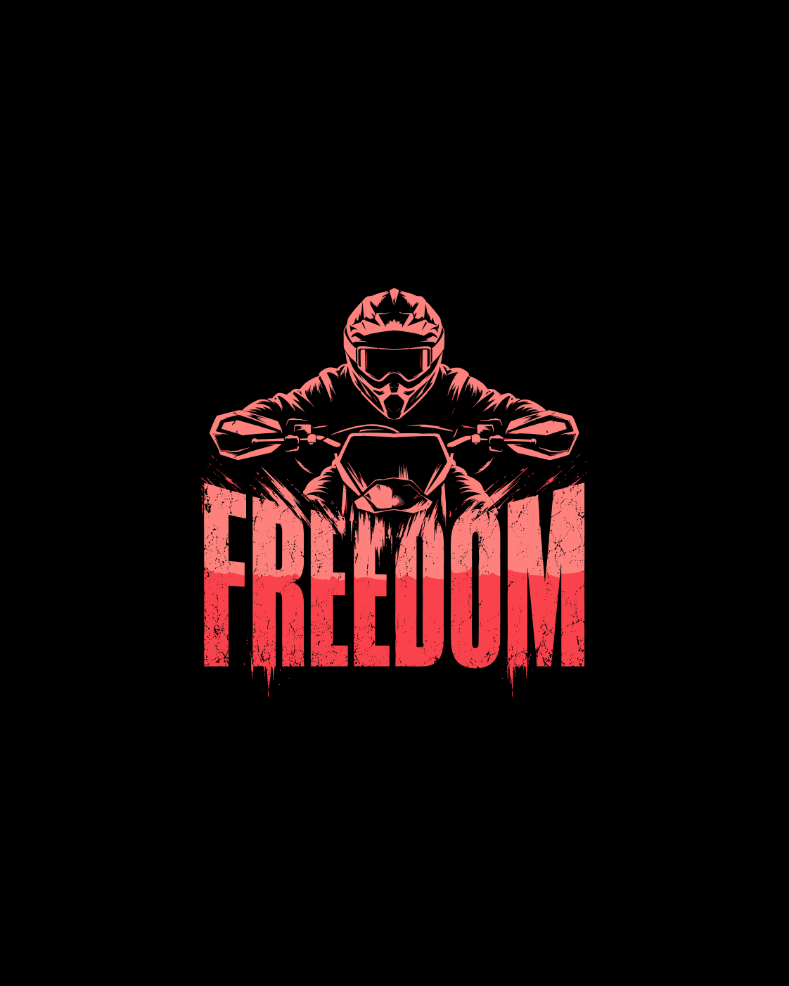 Freedom Has Two Wheels Oversized T-shirt