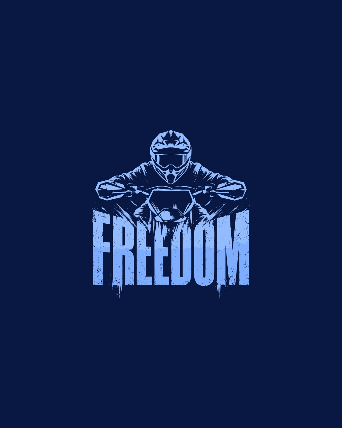Freedom Has Two Wheels Oversized T-shirt