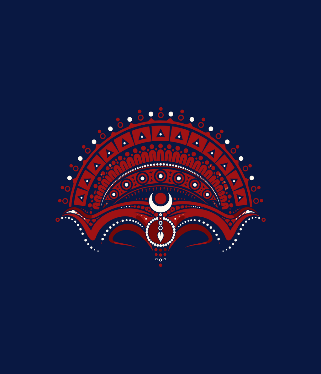 Theyyam Crest Oversized T-shirt