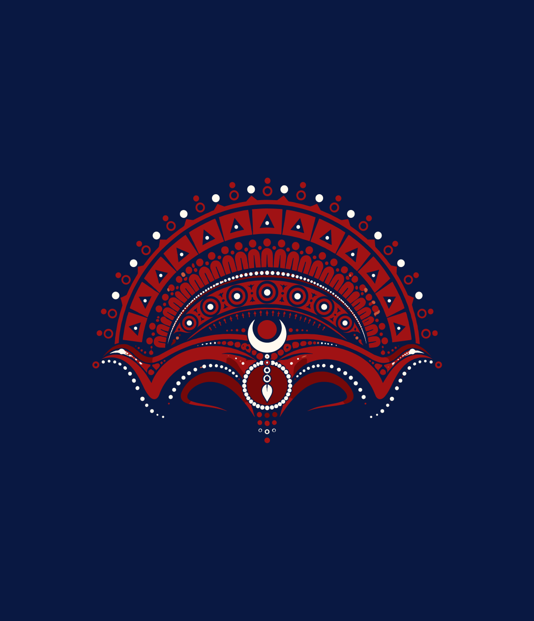 Theyyam Crest Oversized T-shirt