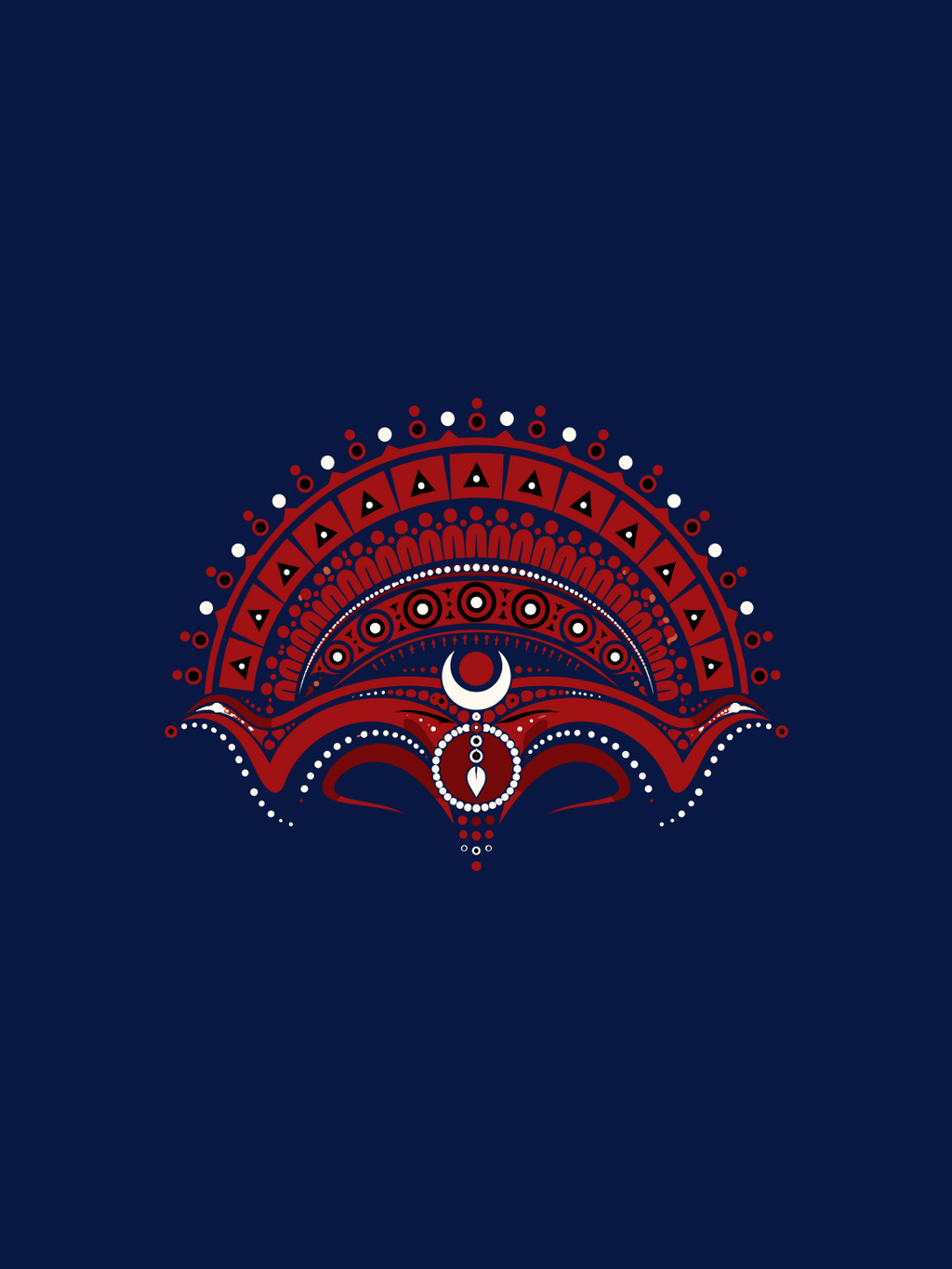 Theyyam Crest Oversized T-shirt