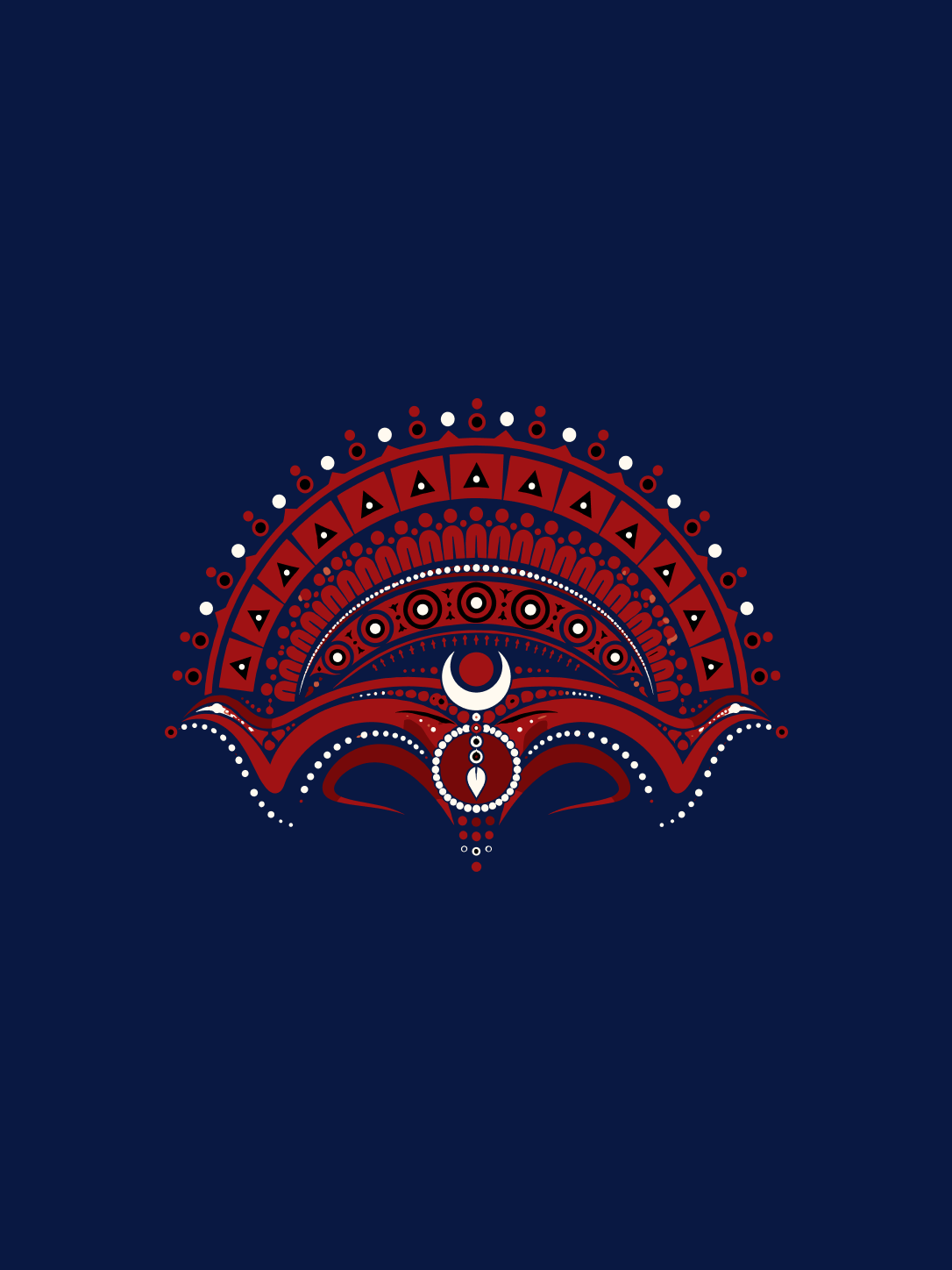 Theyyam Crest Oversized T-shirt