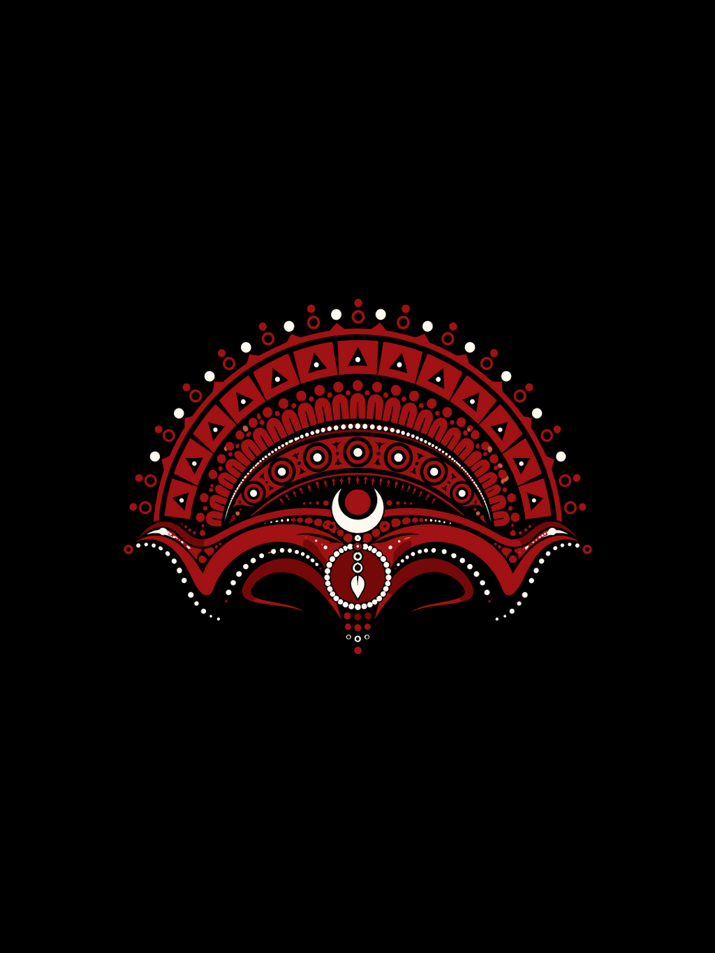 Theyyam Crest Oversized T-shirt