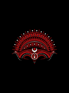 Theyyam Crest Oversized T-shirt