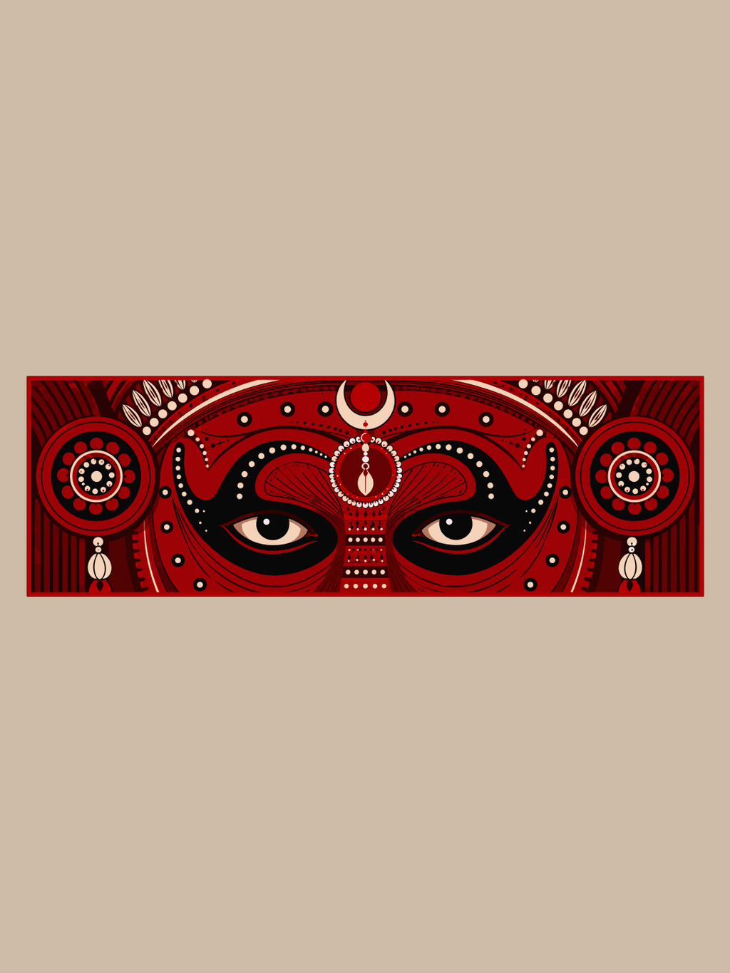Eyes of Theyyam Oversized T-shirt