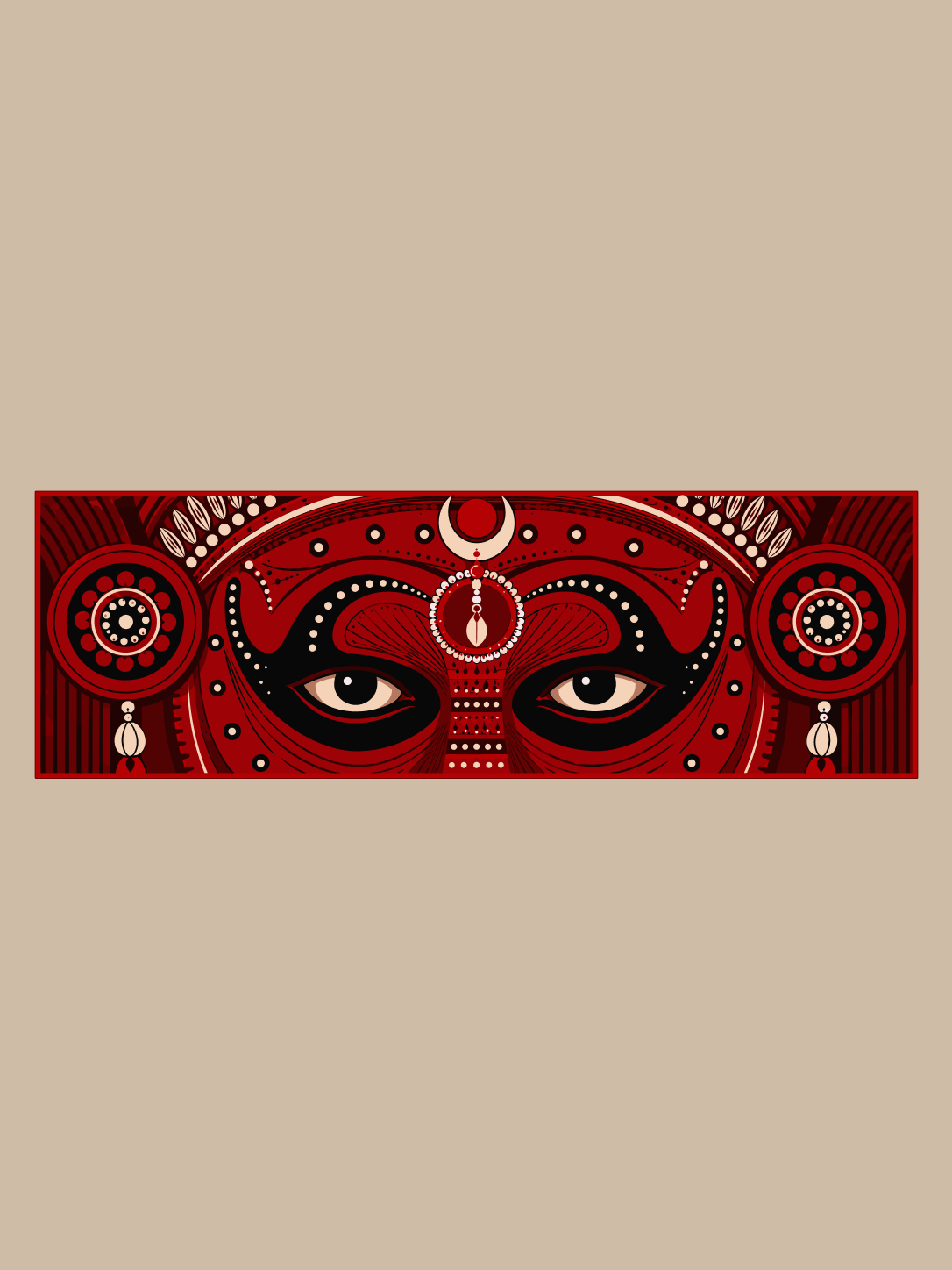 Eyes of Theyyam Oversized T-shirt