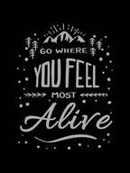 Where You Feel Alive Oversized T-Shirt