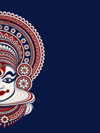 Kathakali Onam Typography Oversized T-shirt
