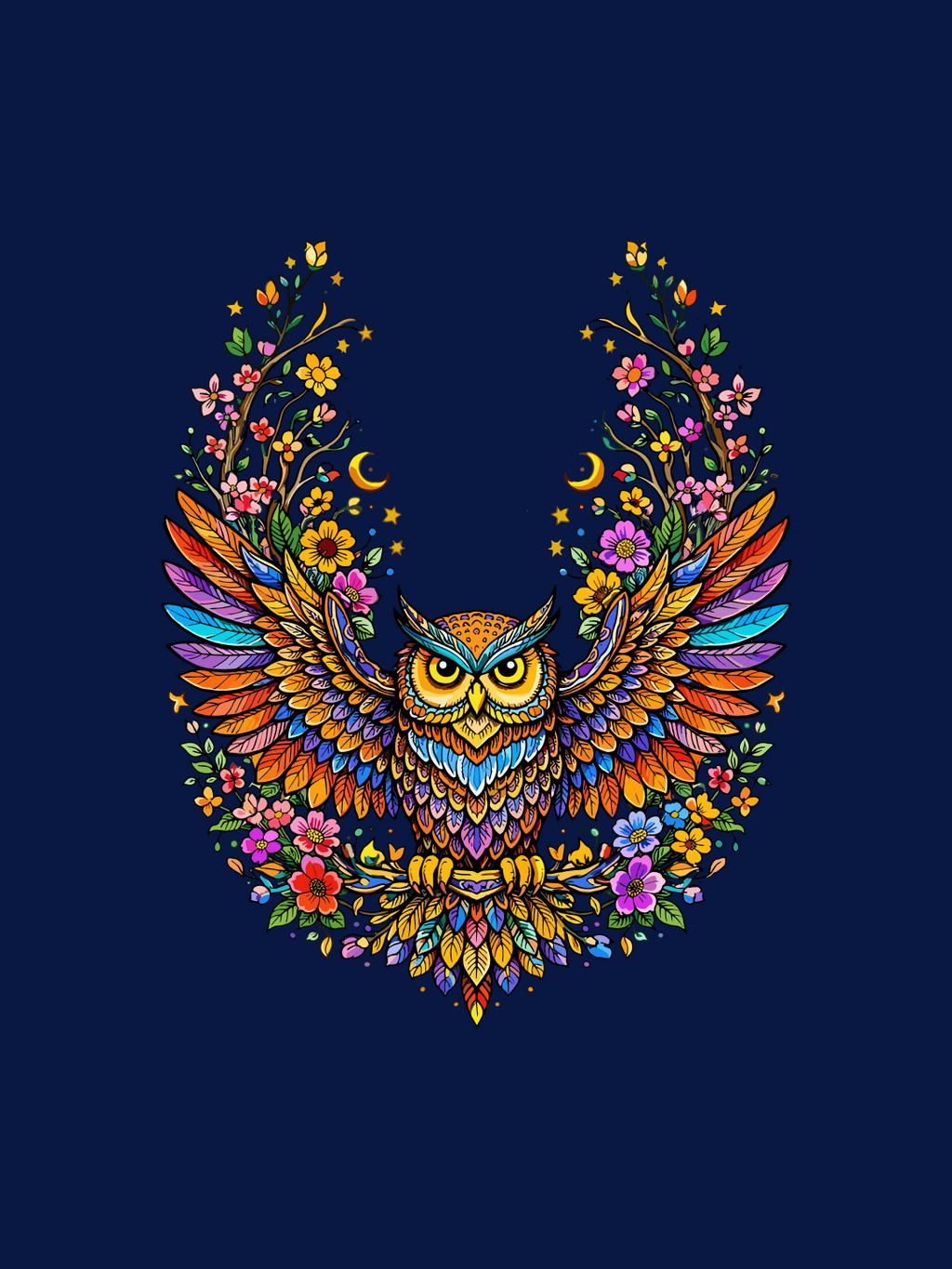 Mystic Owl Oversized T-Shirt