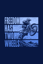 Freedom Has Two Wheels Oversized T-shirt