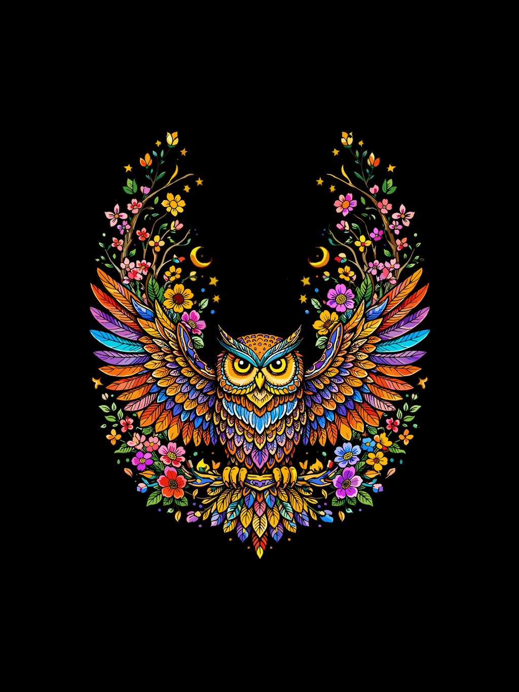 Mystic Owl Oversized T-Shirt