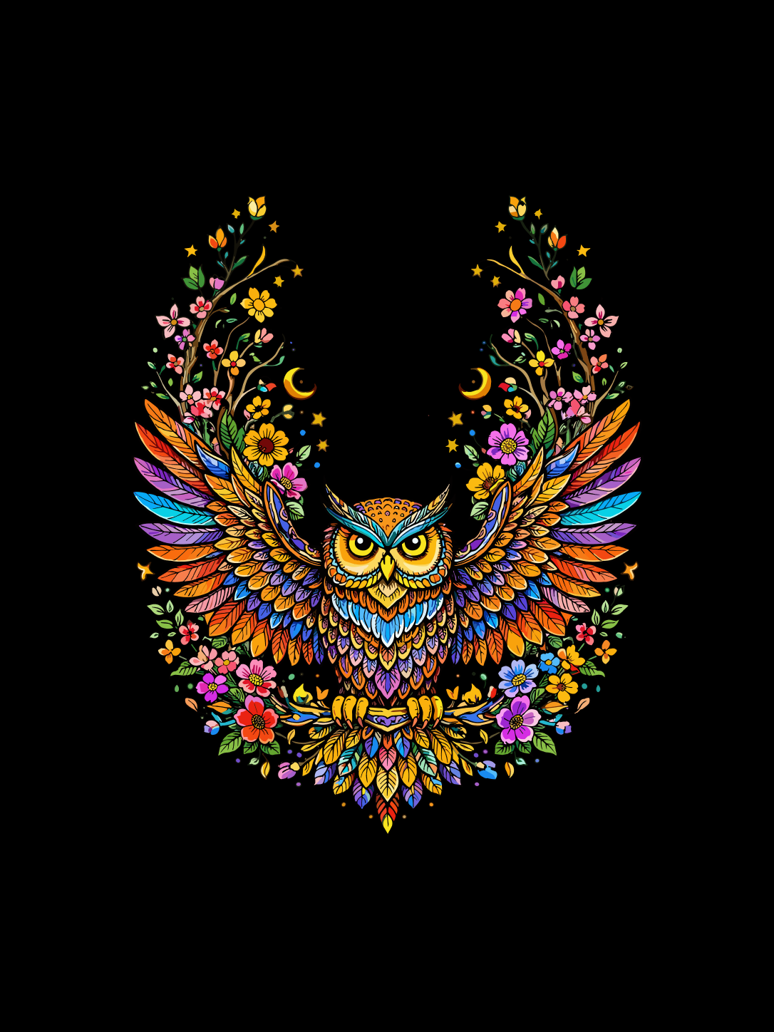 Mystic Owl Oversized T-Shirt