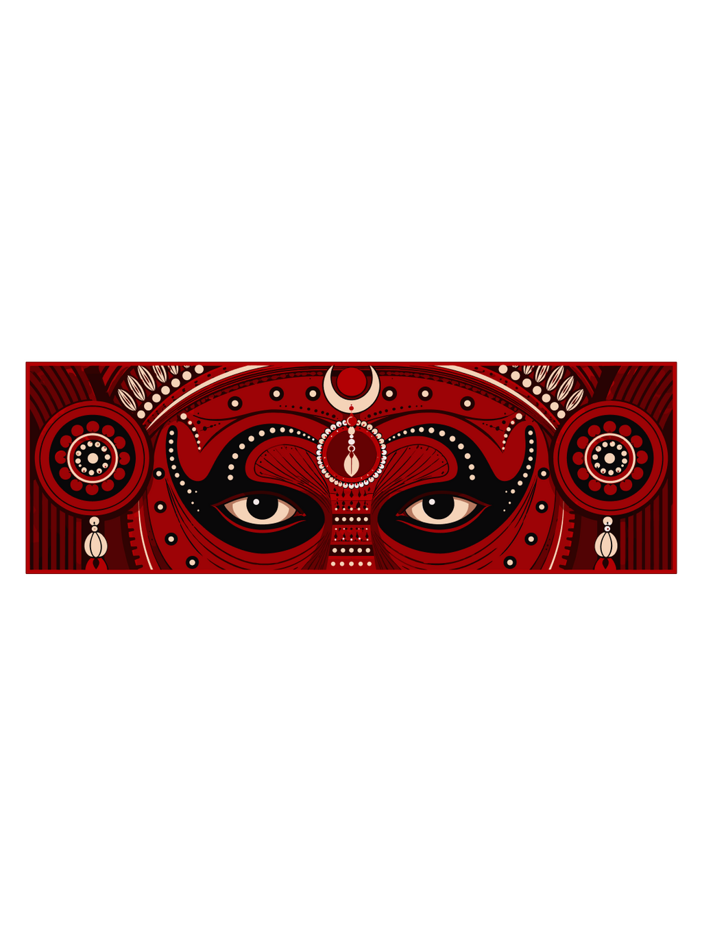 Eyes of Theyyam Oversized T-shirt