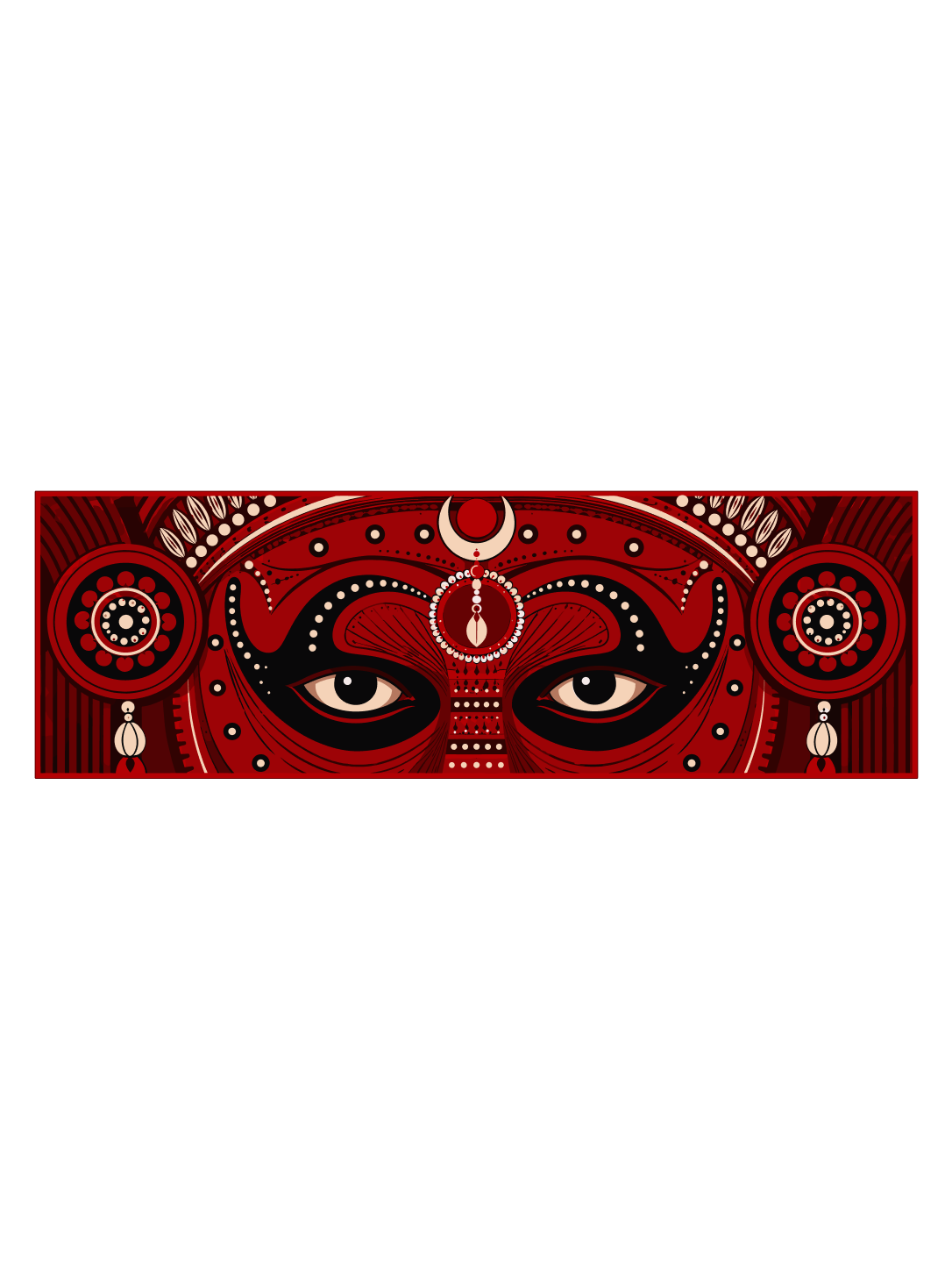 Eyes of Theyyam Oversized T-shirt