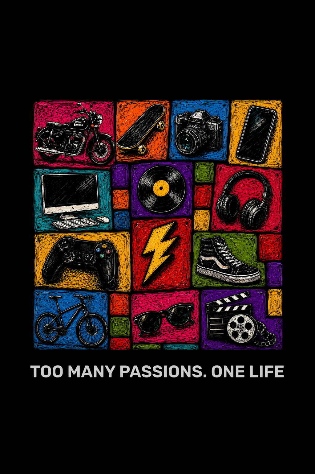 Too Many Passions Oversized T-shirt
