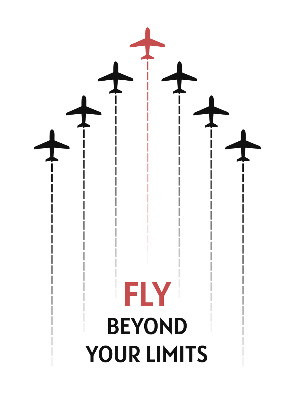 Fly Beyond Your Limits Regular Fit T-Shirt