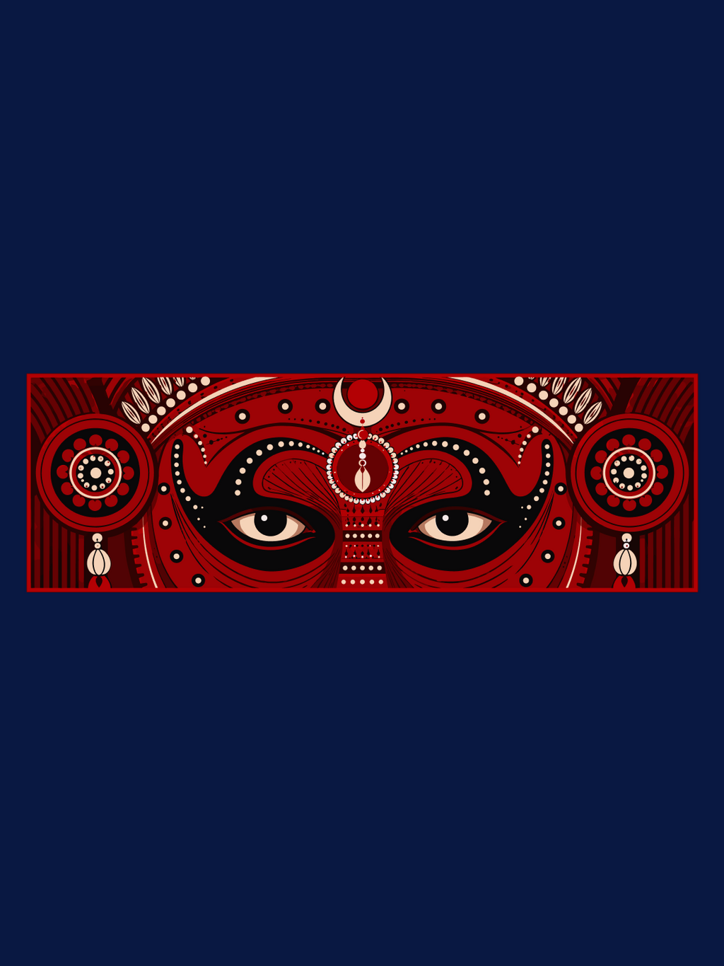 Eyes of Theyyam Oversized T-shirt