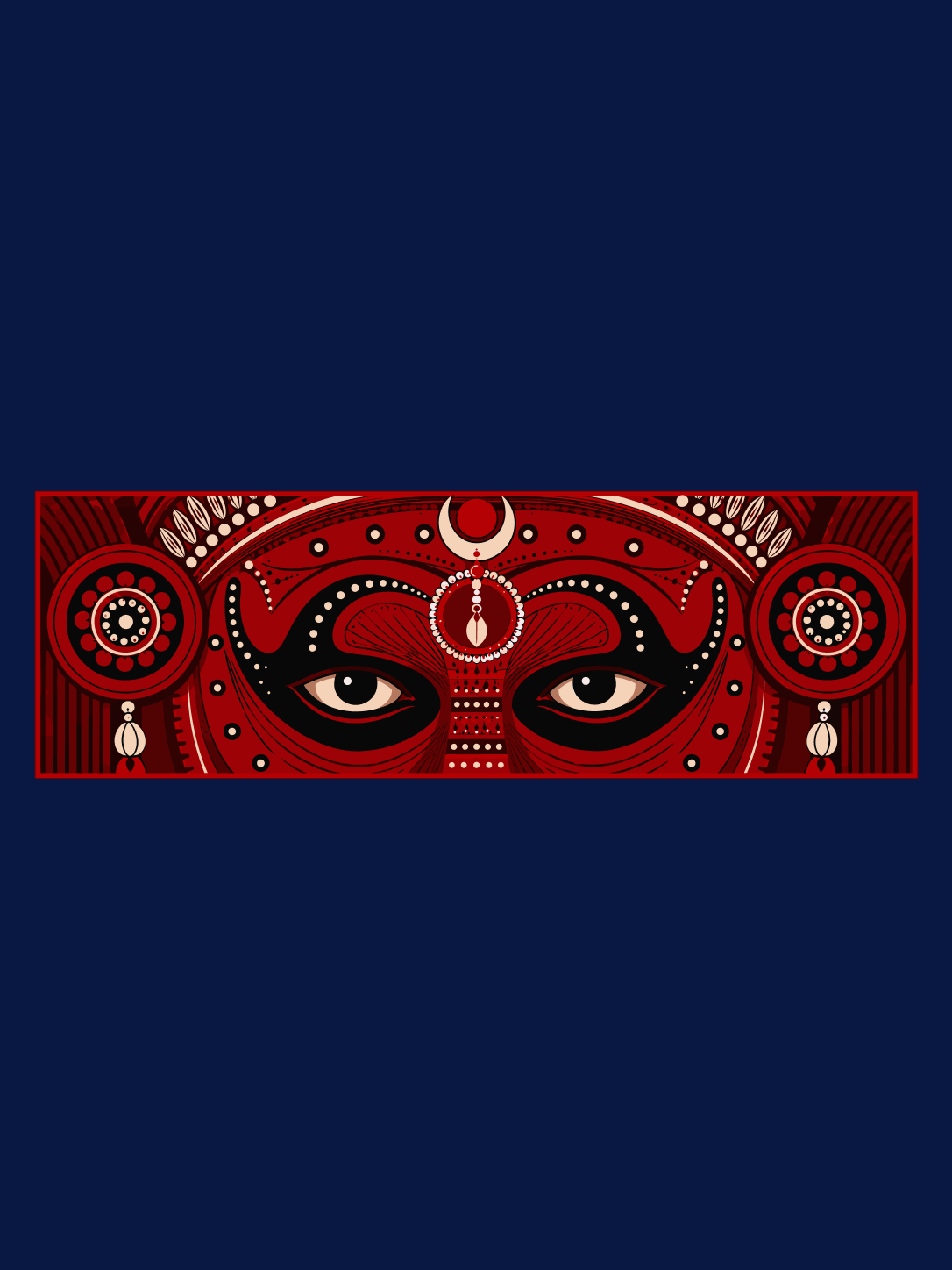 Eyes of Theyyam Oversized T-shirt