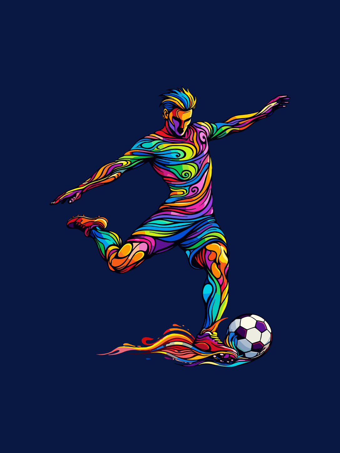 Beauty of Football Regular Fit T-Shirt