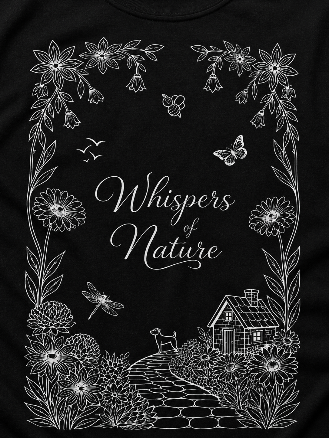 Whispers of Nature Oversized T-Shirt