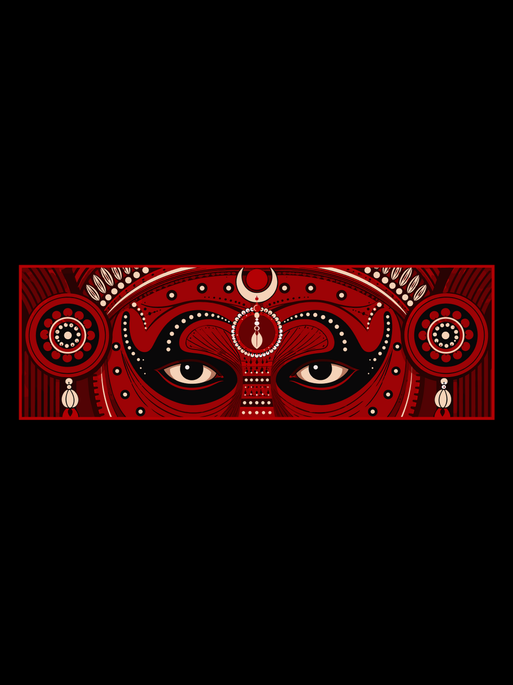 Eyes of Theyyam Oversized T-shirt