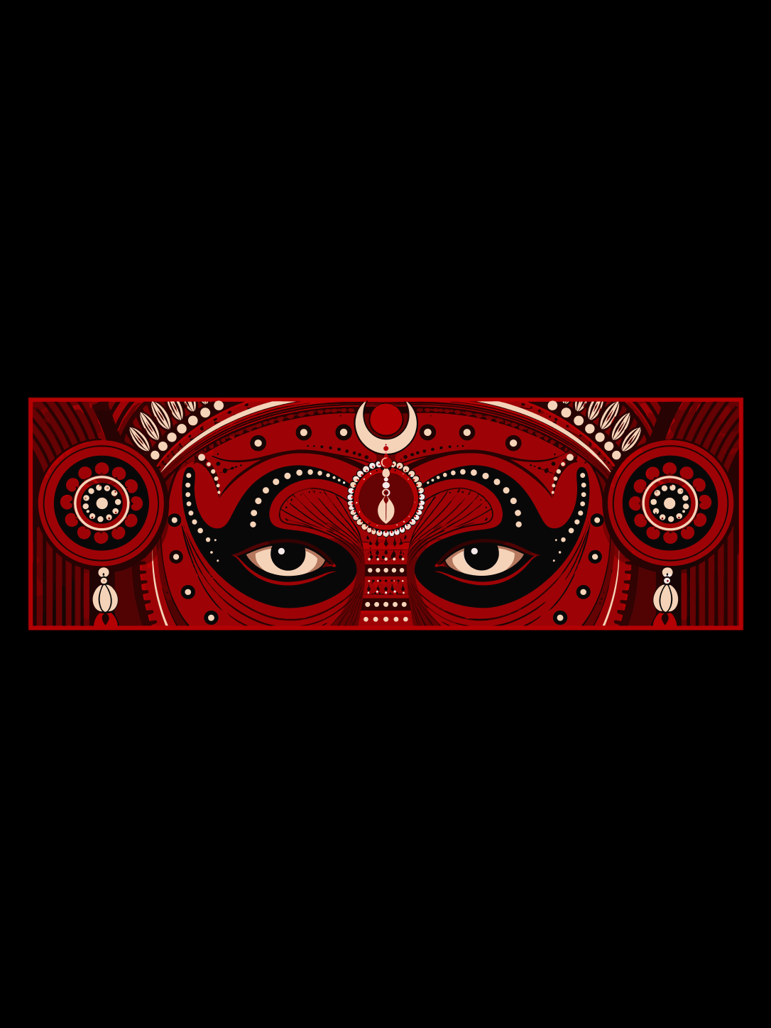 Eyes of Theyyam Oversized T-shirt