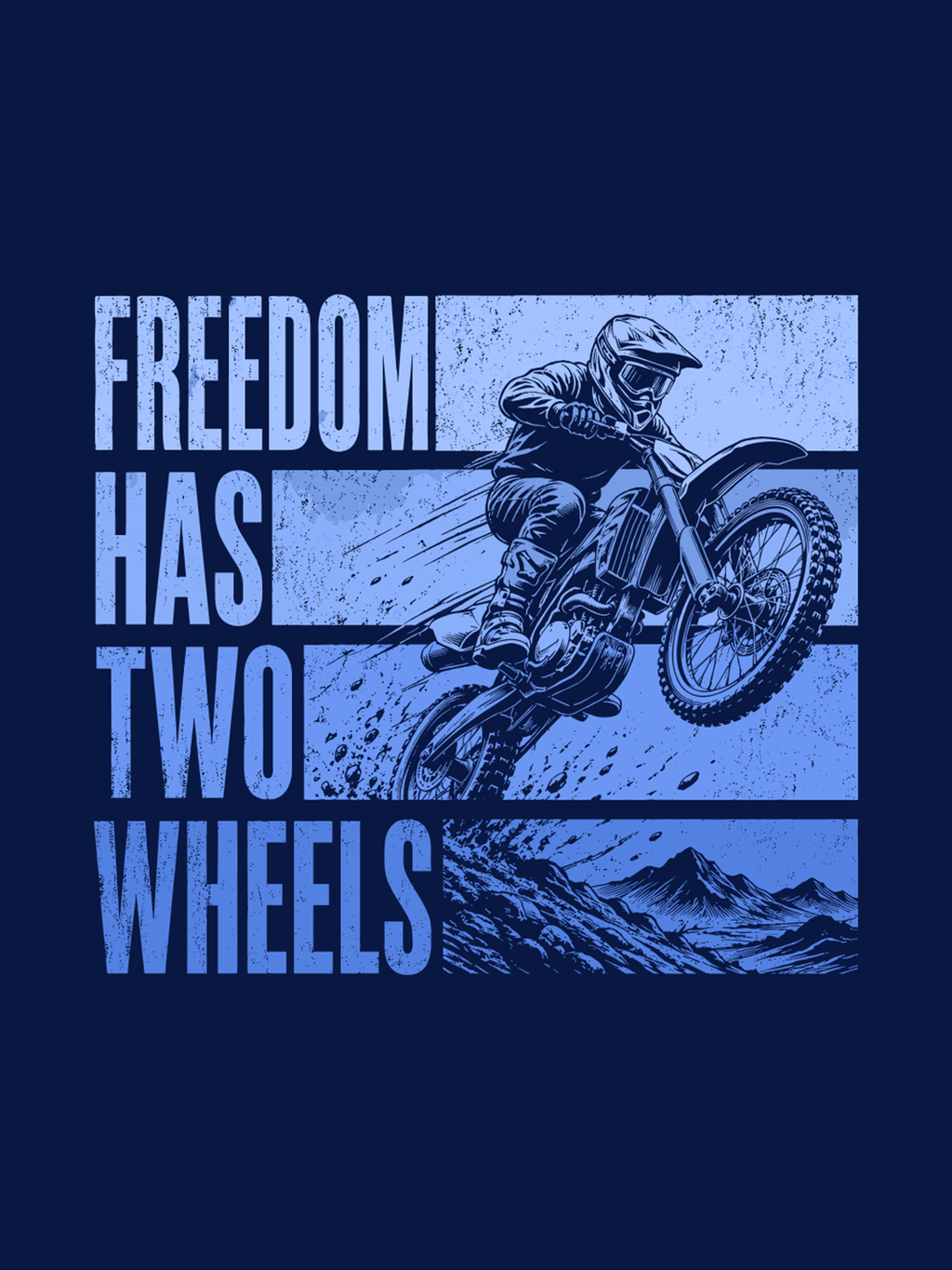 Freedom Has Two Wheels Regular Fit T-shirt