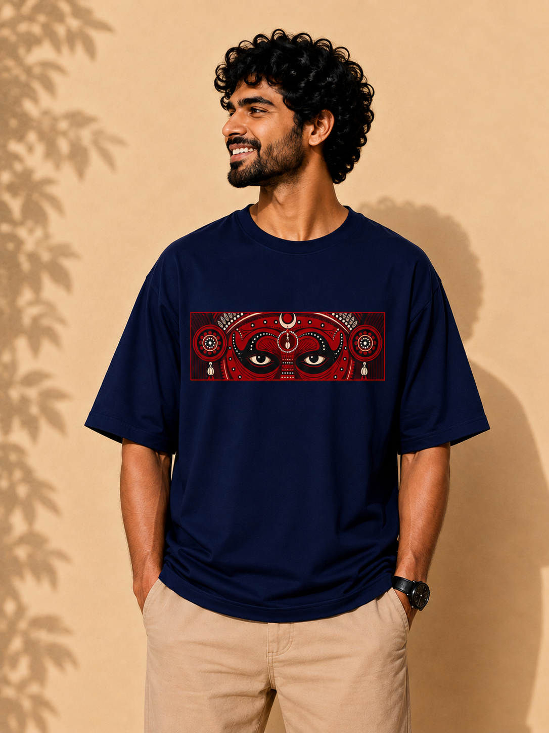 Eyes of Theyyam Oversized T-shirt
