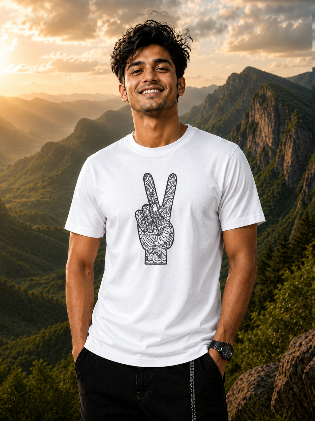 Peace Within Regular Fit T-Shirt