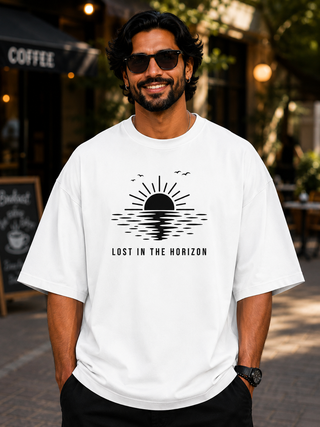 Lost In The Horizon Oversized T-Shirt