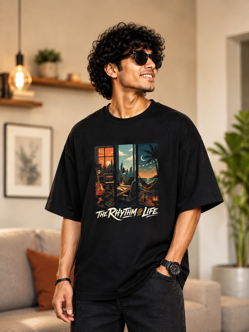 Rhythm Of Life Oversized T-shirt
