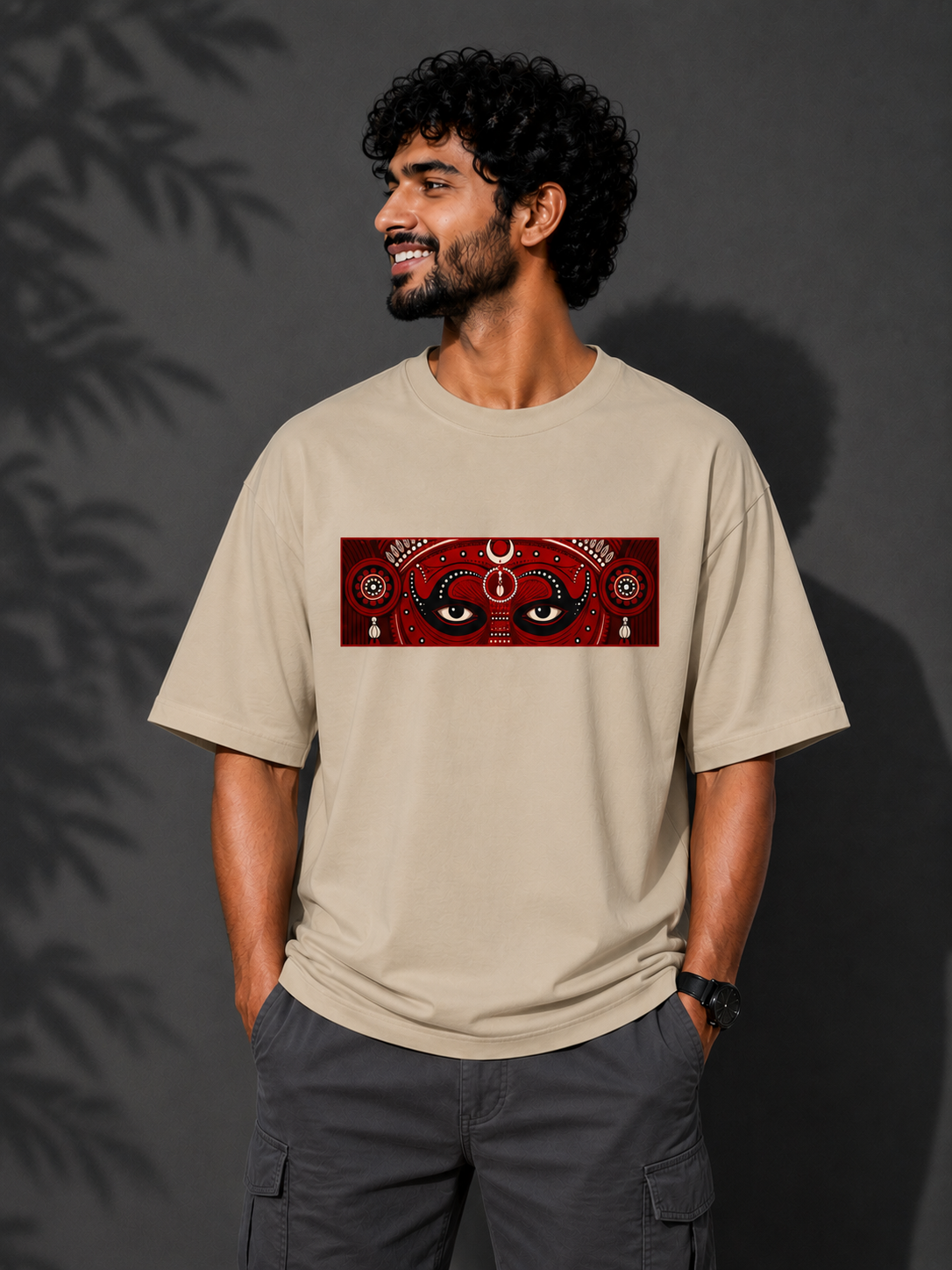 Eyes of Theyyam Oversized T-shirt