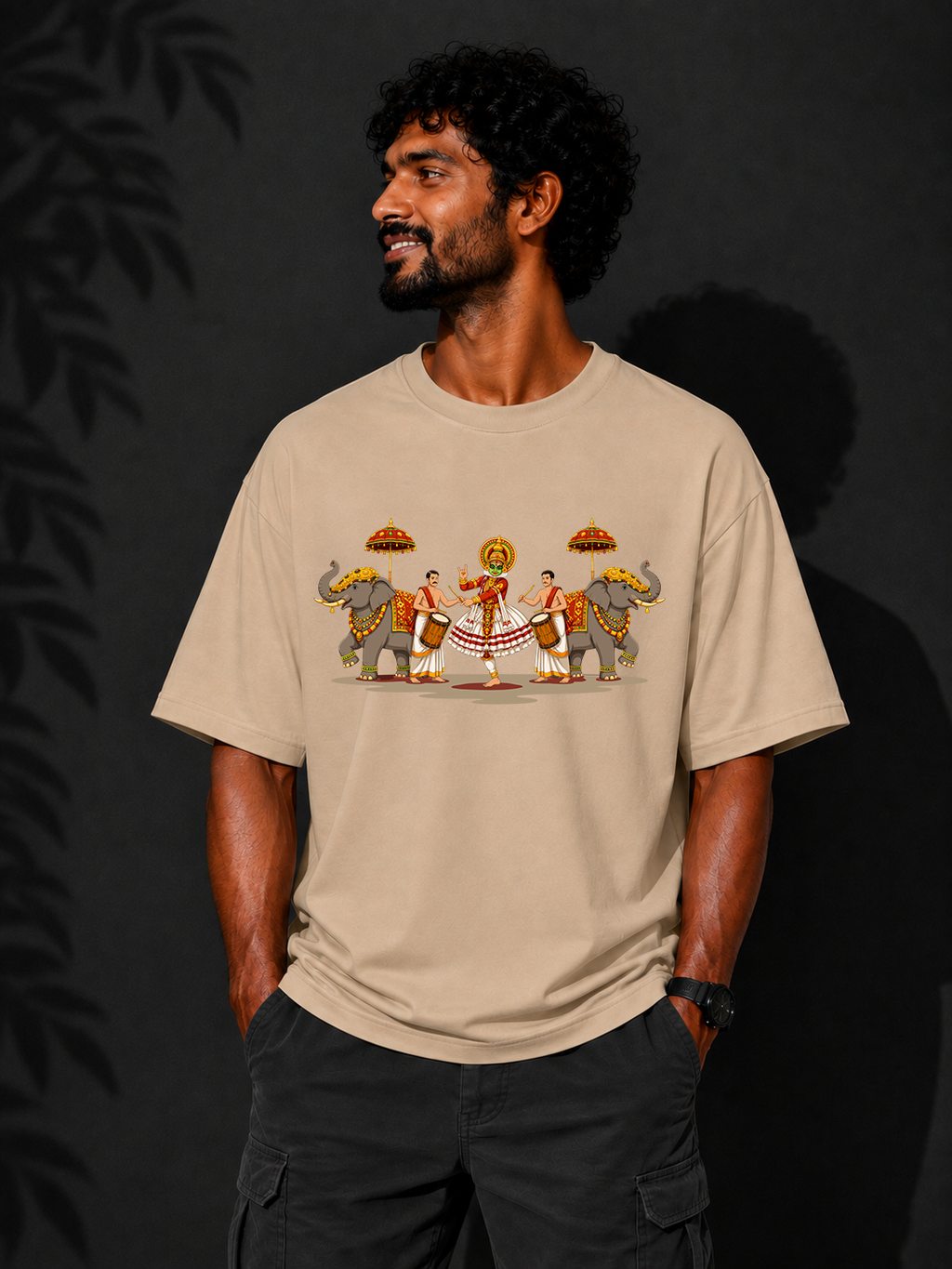 Kathakali Melam Oversized T-shirt