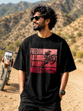 Freedom Has Two Wheels Oversized T-shirt