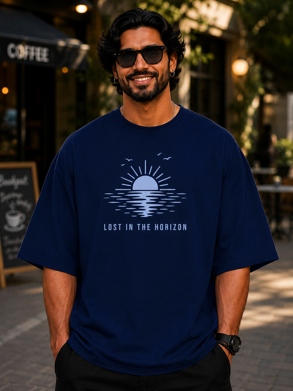 Lost In The Horizon Oversized T-Shirt